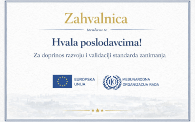 Zahvala poslodavcima – partnerima u razvoju standarda zanimanja